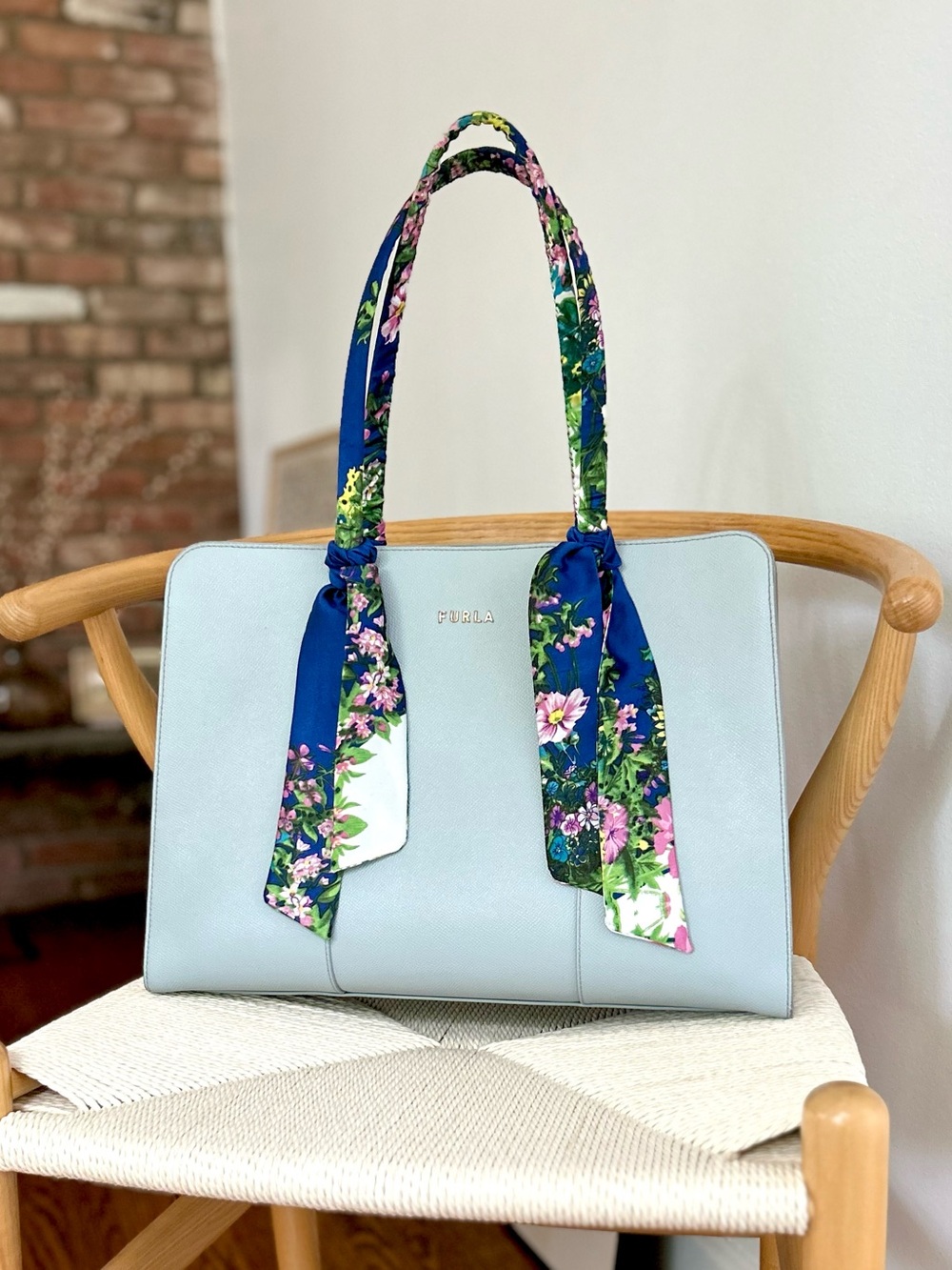 Large Furla Handbag / Laptop Tote / Work Briefcase